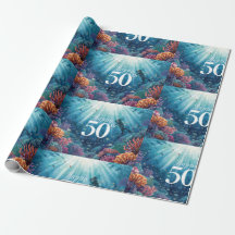 Carte d'anniversaire sous-marine pour 50 ans de pl
