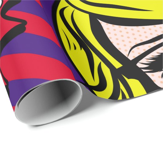 Papier Cadeau Carte d'art pop Illustration, art, bande dessinée, (Coin rond)