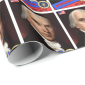 Papier Cadeau Carte de baseball de James Madison (Coin rond)