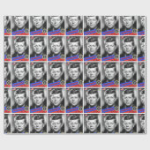 Papier Cadeau Carte de baseball John F. Kennedy (Plat)