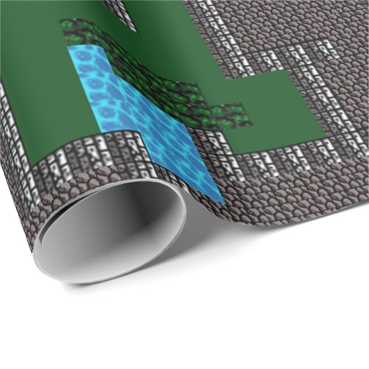 Papier Cadeau Carte de cachot d'aventure d'imaginaire (Coin rond)