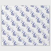 PAPIER CADEAU CARTE DE DRAPEAU DE LA GRÈCE (Plat)