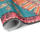 Papier Cadeau Carte de la ville de New York (1925)  (Coin rond)