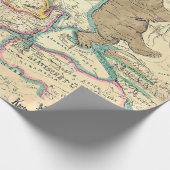 Papier Cadeau Carte de l'Europe Vintage antique (Coin)