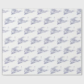Papier Cadeau Carte de Long Island The Hamptons VC (Plat)