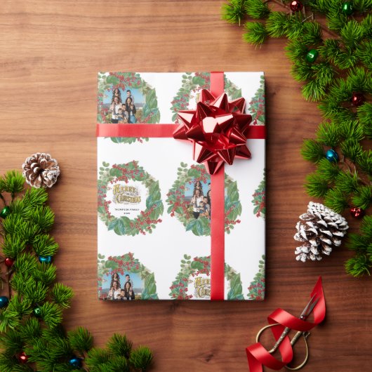 Papier Cadeau Carte de Noël Joyeux Joyeux Joyeux (Cadeau de vacances)