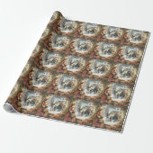Papier Cadeau Carte de Noël rustique victorienne (Déroulé)