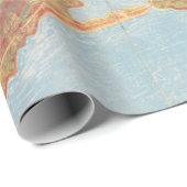 Papier Cadeau Carte de San Diego (1915) (Coin rond)