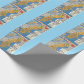 Papier Cadeau Carte de Suède (Coin)