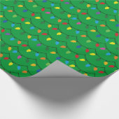 Papier Cadeau Carte de voeux Lights GREEN GIFT WRAP (Coin)