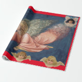 Papier Cadeau Carte de voeux pliée ANGEL DE VOL (Déroulé)