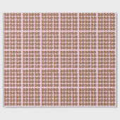 Papier Cadeau Carte Donut 50e anniversaire (Plat)