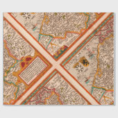 Papier Cadeau Carte du comté de Flandre (1609) (Plat)