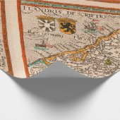 Papier Cadeau Carte du comté de Flandre (1609) (Coin)