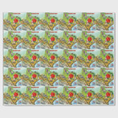 Papier Cadeau Carte du dessin animé Georgetown Texas (Plat)