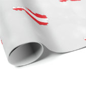 Papier Cadeau Carte du drapeau autrichien (Coin rond)