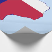 Papier Cadeau Carte du drapeau du Texas (Coin)
