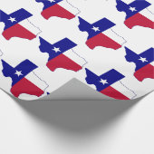 Papier Cadeau Carte du drapeau du Texas (Coin)