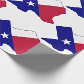 Papier Cadeau Carte du drapeau du Texas (Coin)