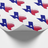 Papier Cadeau Carte du drapeau Texas Forever (Coin)