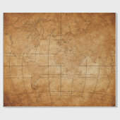 Papier Cadeau carte du monde (Plat)