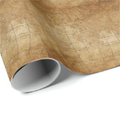 Papier Cadeau Carte du monde : Guide mondial d'exploration (Coin rond)