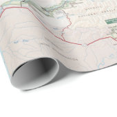 Papier Cadeau Carte du parc national olympique (2010) (Coin rond)