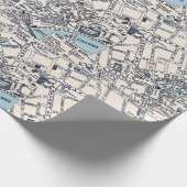 Papier Cadeau Carte du vieux Londres West End (Coin)