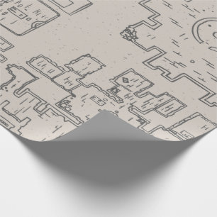 Papier Cadeau Carte Dungeon Crawler