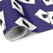 Papier Cadeau Carte gagnante Ace of Spades (Coin rond)