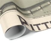 Papier Cadeau Carte imagée vintage de Pittsburgh (1902) (Coin rond)