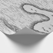 Papier Cadeau Carte marine antique (Coin)