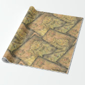 Papier Cadeau Carte MIDDLE EARTH™ (Déroulé)