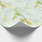 Papier Cadeau Carte mondiale Globe Pays Atlas (Coin)