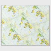 Papier Cadeau Carte mondiale Globe Pays Atlas (Plat)