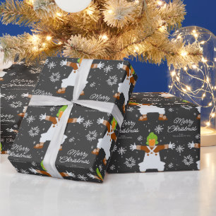 Papier Cadeau Carte Oompa Loompa Christmas Snowflake Graphisme