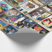 Papier Cadeau Carte postale de cru de Halloween (Coin)