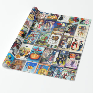 Papier Cadeau Carte postale de cru de Halloween