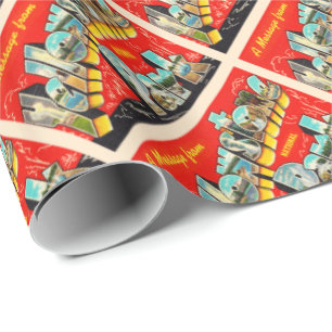 Papier Cadeau Carte postale Vintage du parc national Yellowstone