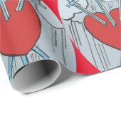 Papier Cadeau Carte Tarot 3 épées Thunder_Cove (Coin rond)