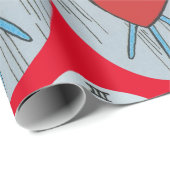 Papier Cadeau Carte Tarot 3 épées Thunder_Cove (Coin rond)