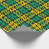 Papier Cadeau Carte Tartan Campbell Blackwatch jaune vert (Coin)