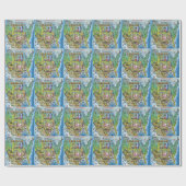 Papier Cadeau Carte Texas USA (Plat)