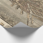 Papier Cadeau Carte vintage de Cleveland (1877) (Coin)