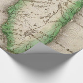 Papier Cadeau Carte vintage de Floride (1822) (Coin)