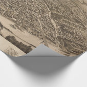 Papier Cadeau Carte vintage de Knoxville (1886) (Coin)