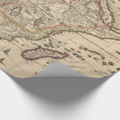 Papier Cadeau Carte vintage de l'Afrique (1689) (Coin)