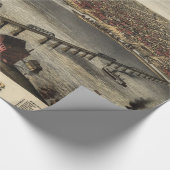 Papier Cadeau Carte vintage de Louisville (1876) (Coin)