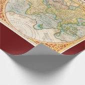 Papier Cadeau Carte Vintage imprimée (Coin)