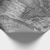 Papier Cadeau carte vintage vieux monde (Coin)